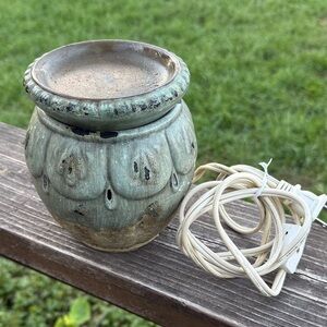 Green Ceramic Electric esencial oils Warmer